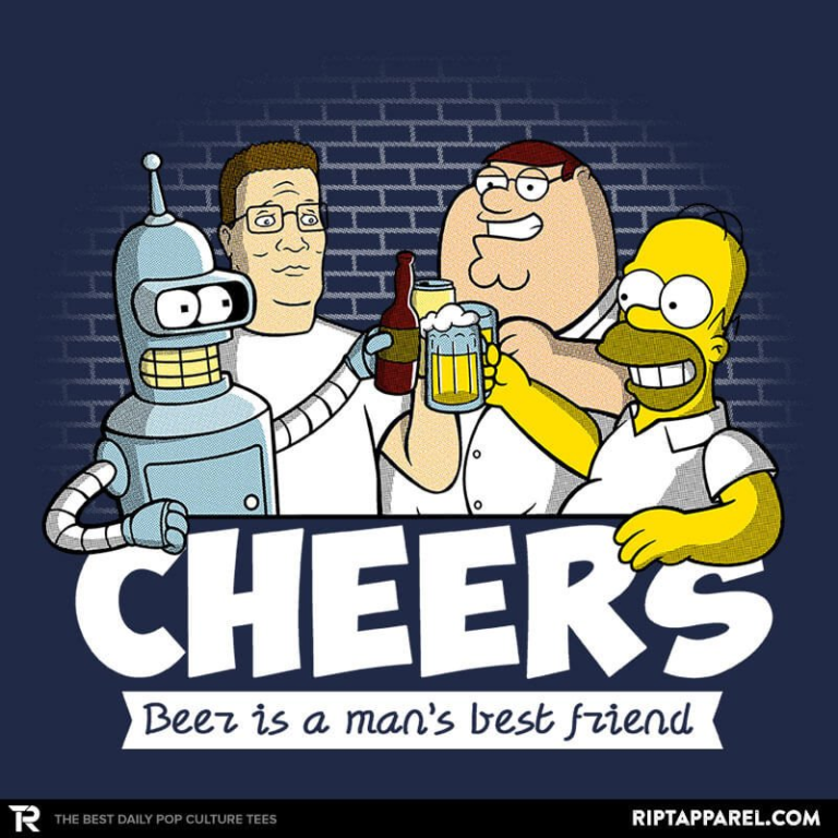Гомер и Бендер. Бендер гомер и Питер. Гомер симпсон и Питер Гриффин и Бендер. Симпсоны и Гриффины пиво.
